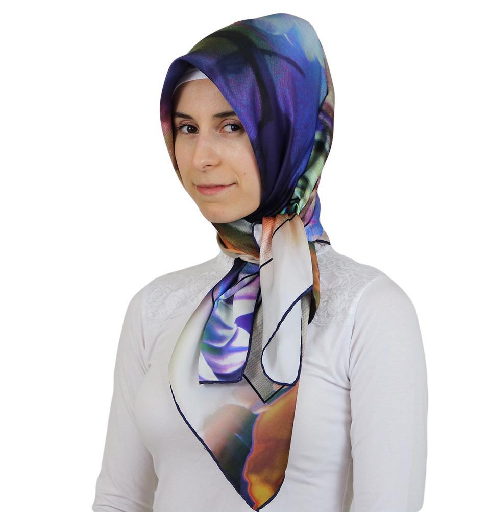 Aker Satin Square Hijab Scarf 7235 921 - Soft & Breathable Muslim Headscarf for Women - Perfect for Daily Wear, Prayer, and Special Occasions