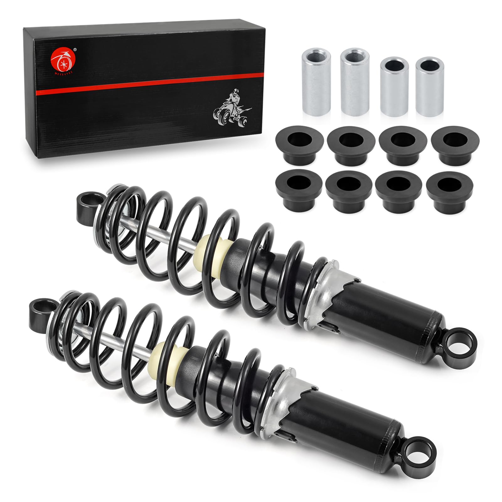 Polaris Sportsman 400 450 500 570 600 700 800 Rear Strut Shocks Absorber Kit (2005-2018) - Heavy Duty Suspension Upgrade for Off-Road ATV & UTV Adventures