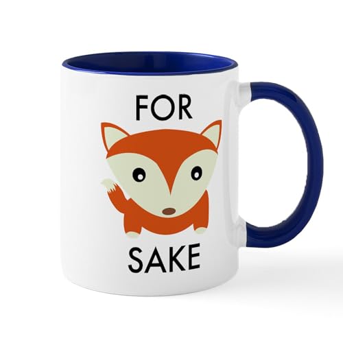 White/Navy Inside - For Fox Sake Mug