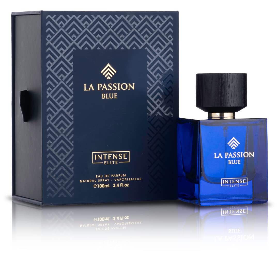INTENSE ELITE La Passion Arabian Perfume for Men - 100ML (3.4Oz) Eau De Parfum with Citrus & Spicy Notes | Long-Lasting Fragrance with Lemon, Grapefruit, Mint & Pink Pepper | Perfect for Date Night, Office & Special Occasions