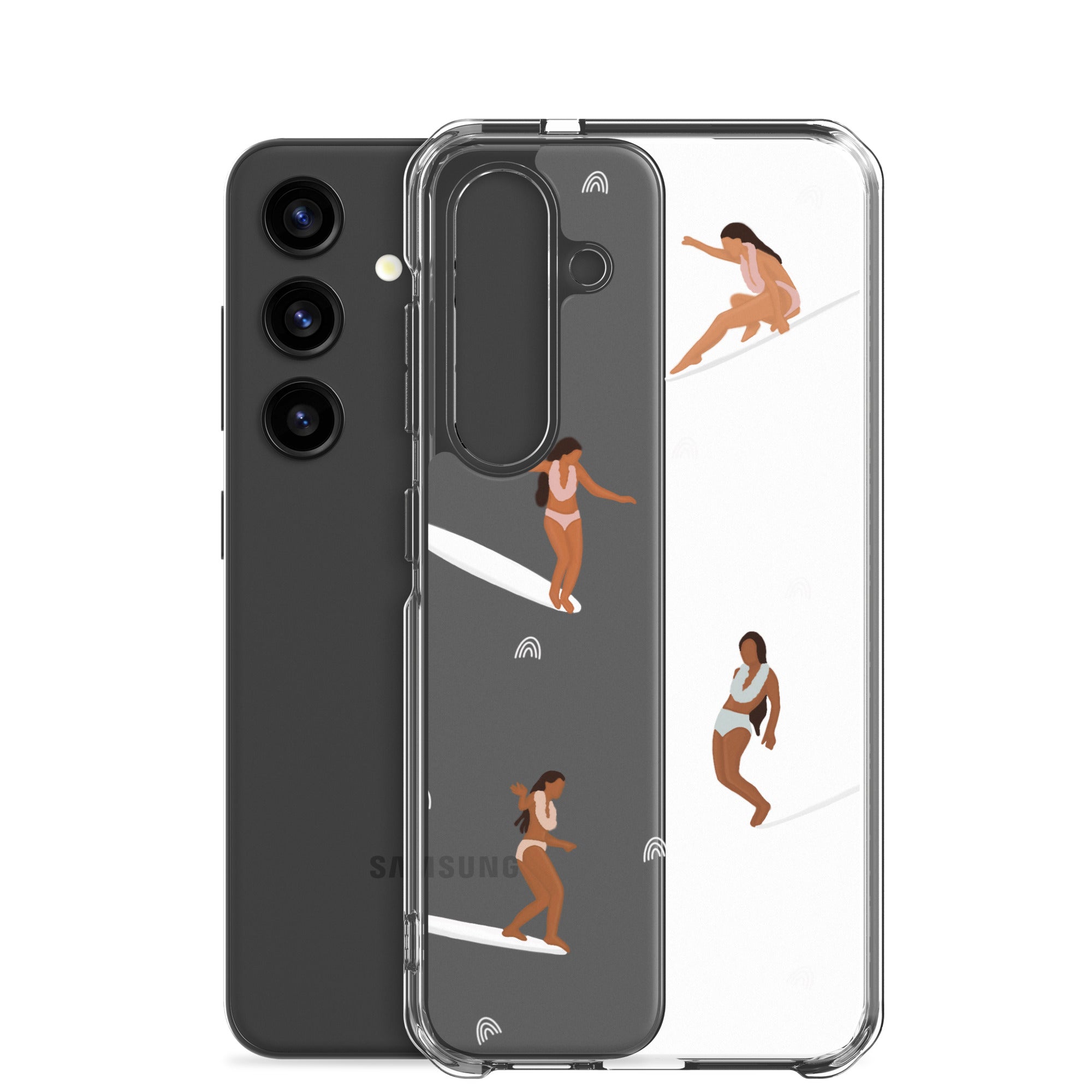 He'e Nalu Clear Protective Case for Samsung Galaxy - Slim Scratch-Resistant Cover for Everyday Use, Travel & Outdoor Activities
