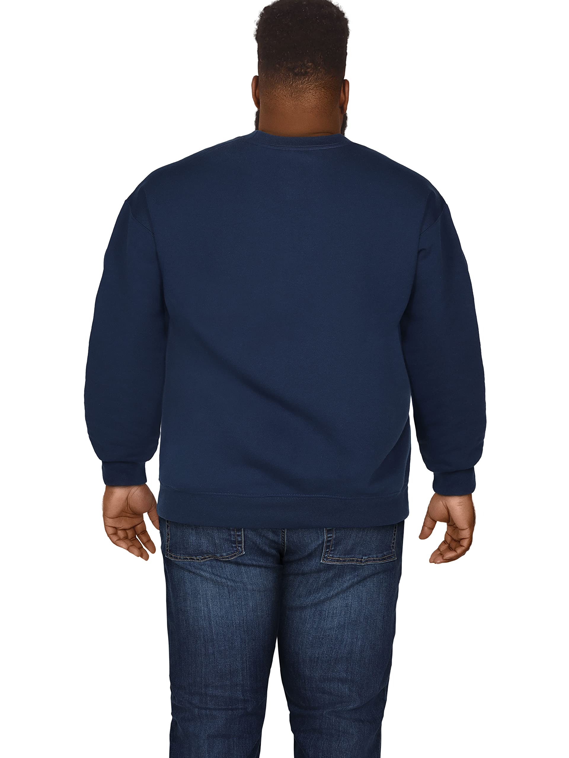 Fruit of the Loom Men's Big and Tall Fleece Crewneck Sweatshirt - Soft & Comfortable Pullover for Casual Wear, Lounge & Outdoor Activities