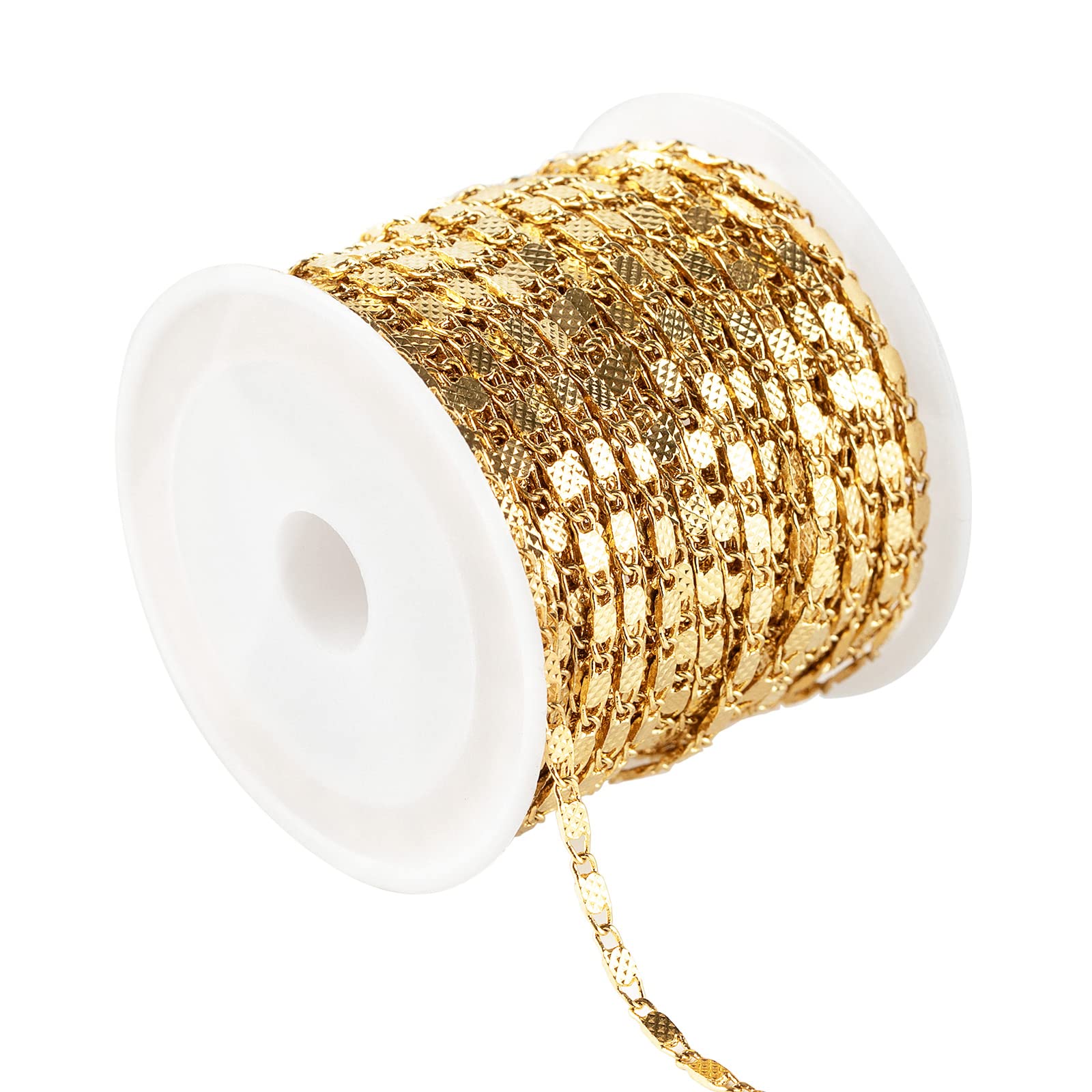Bulk Jewelry Chains on Spool - Premium Handmade Chain Supplies & Findings for Necklaces, Bracelets & DIY Jewelry Crafting