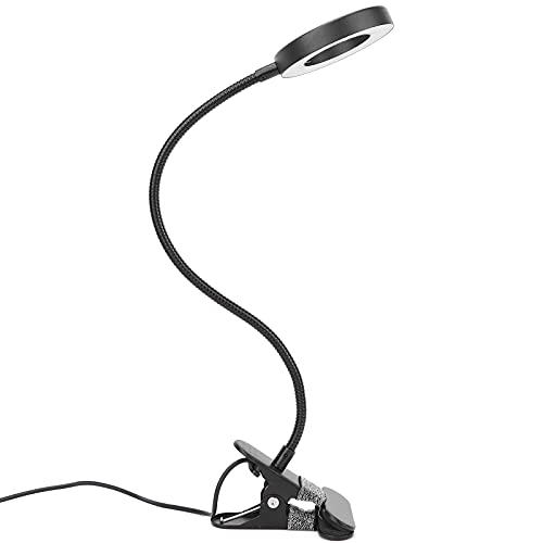 Adjustable USB Clip Desk Lamp with Flexible Gooseneck - Perfect for Microblading, Eyelash Extensions, Reading, Office Work, Tattooing, Watch Repair & Crafting
