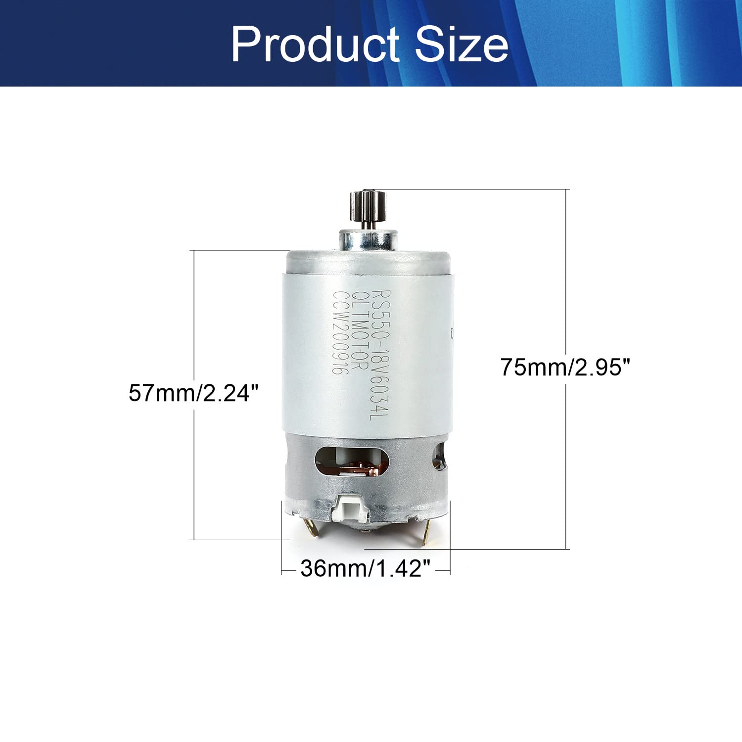 Bettomshin 1Pc High-Speed Electric Gear Motor - 9 Teeth DC 18V 20500RPM Replacement Part for Cordless Screwdrivers - Perfect for DIY Projects, Home Repairs & Professional Tool Maintenance