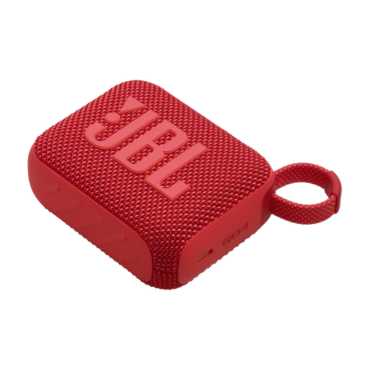JBL GO 4 Portable Bluetooth Speaker - Wireless, Waterproof, 10 Hours Playtime - Perfect for Outdoor, Beach, Pool Party & Travel (Red)