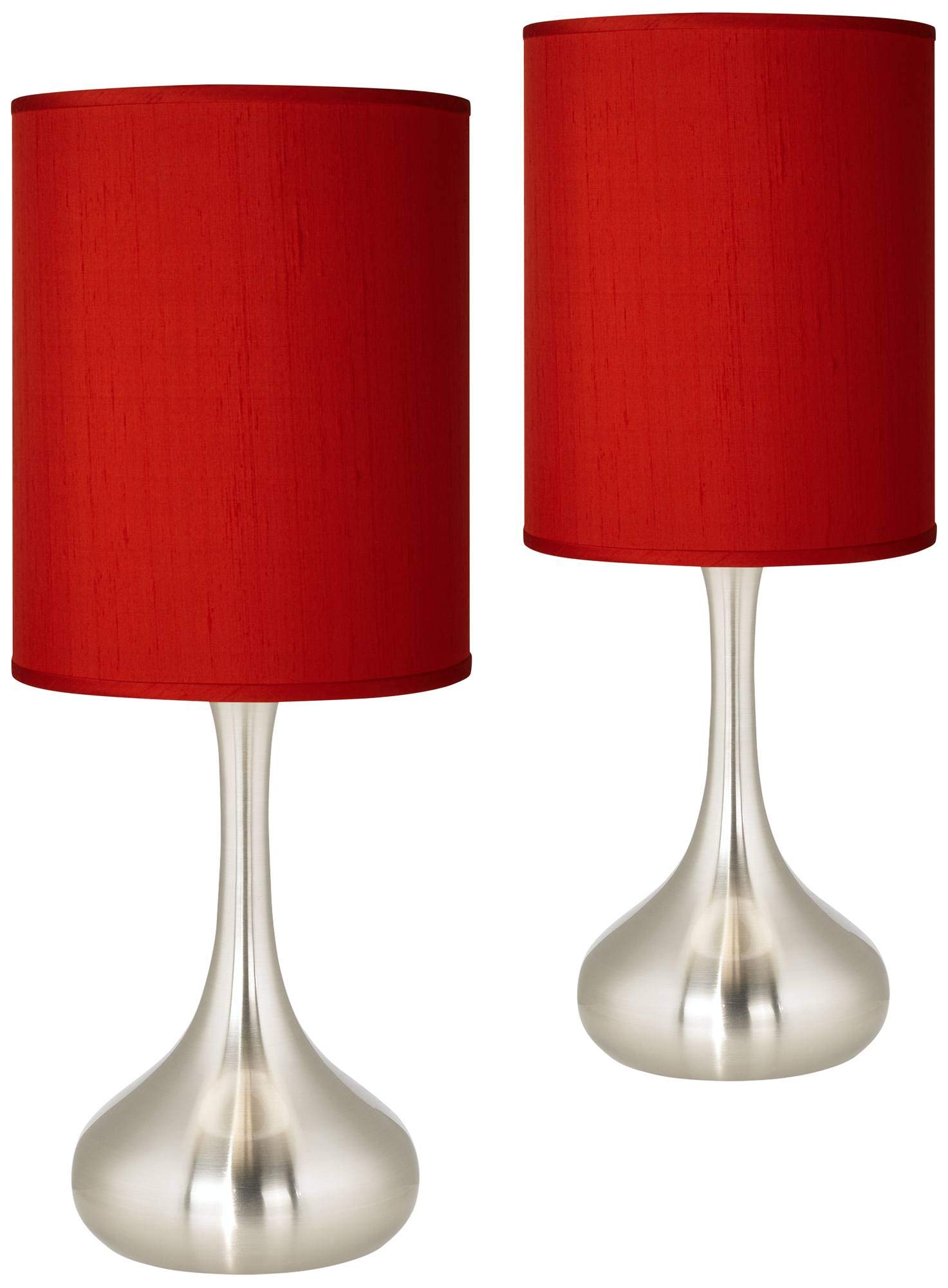 Possini Euro Modern Accent Table Lamp Set of 2 - 23.5
