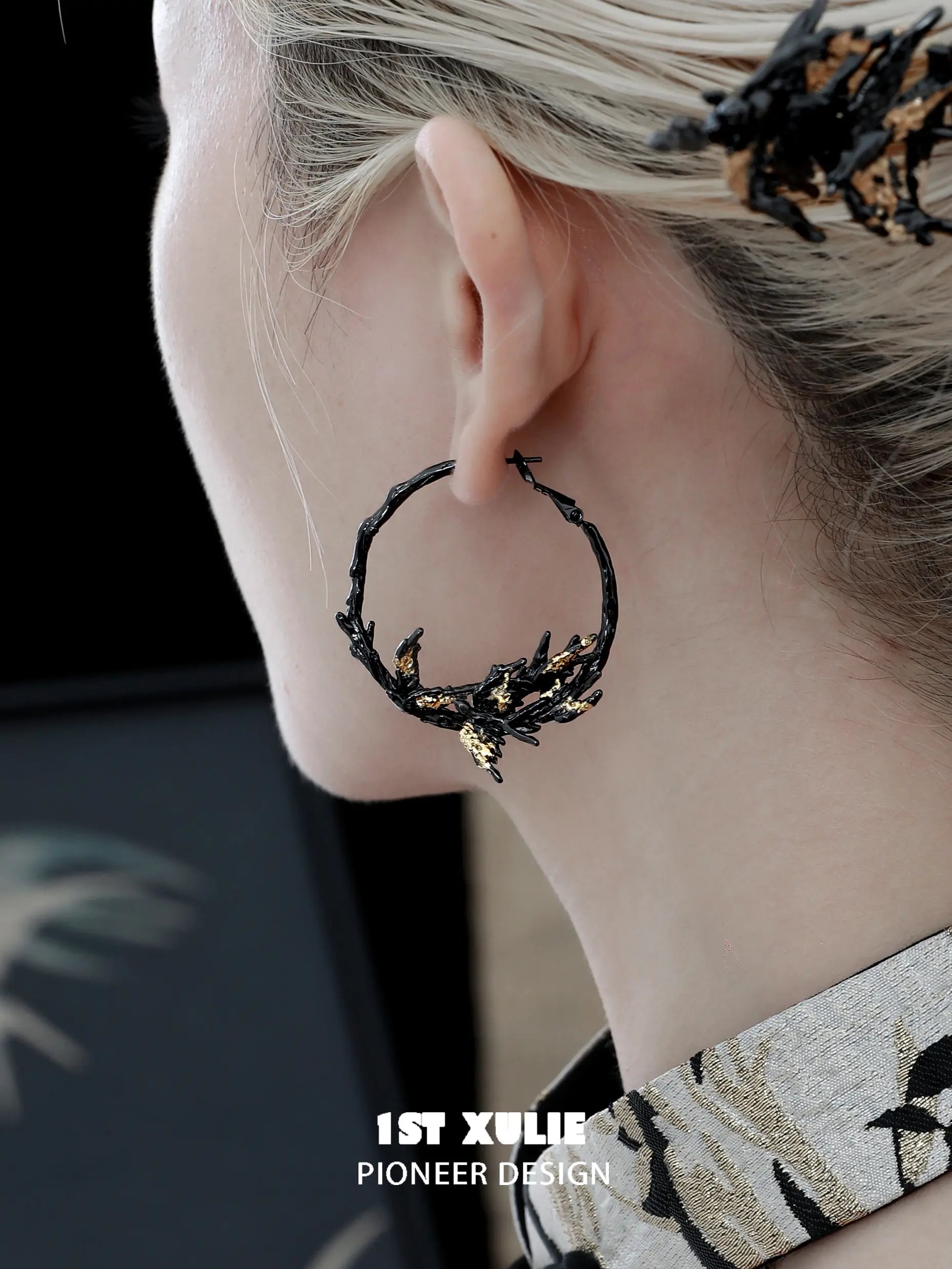 18K Gold Plated Swallow Earrings with Real Gold Leaf - Elegant Vintage Bird Jewelry for Women - Perfect for Weddings, Parties & Special Occasions