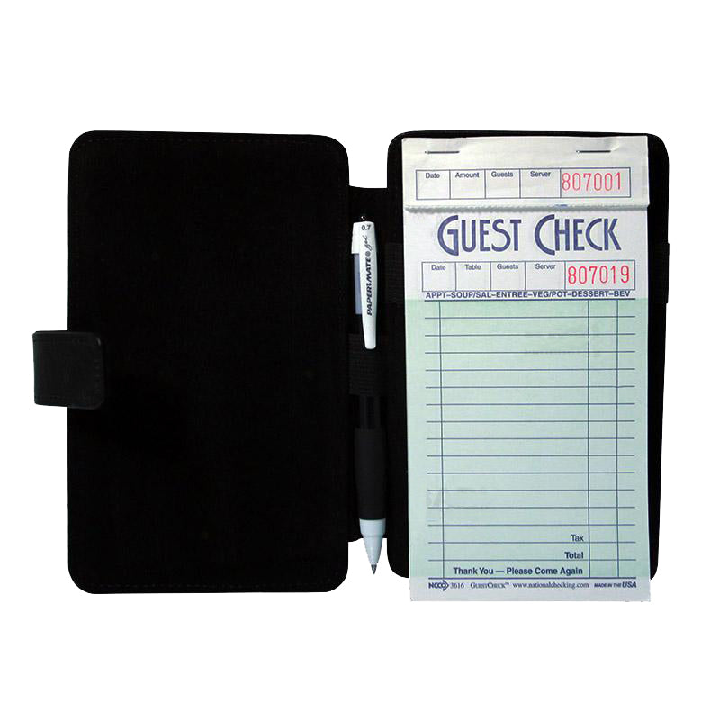 Personalized Guest Check Pad Holder - Retro Style for Restaurants, Cafes & Bars | Custom Name Add-on for Professional Receipt Presentation