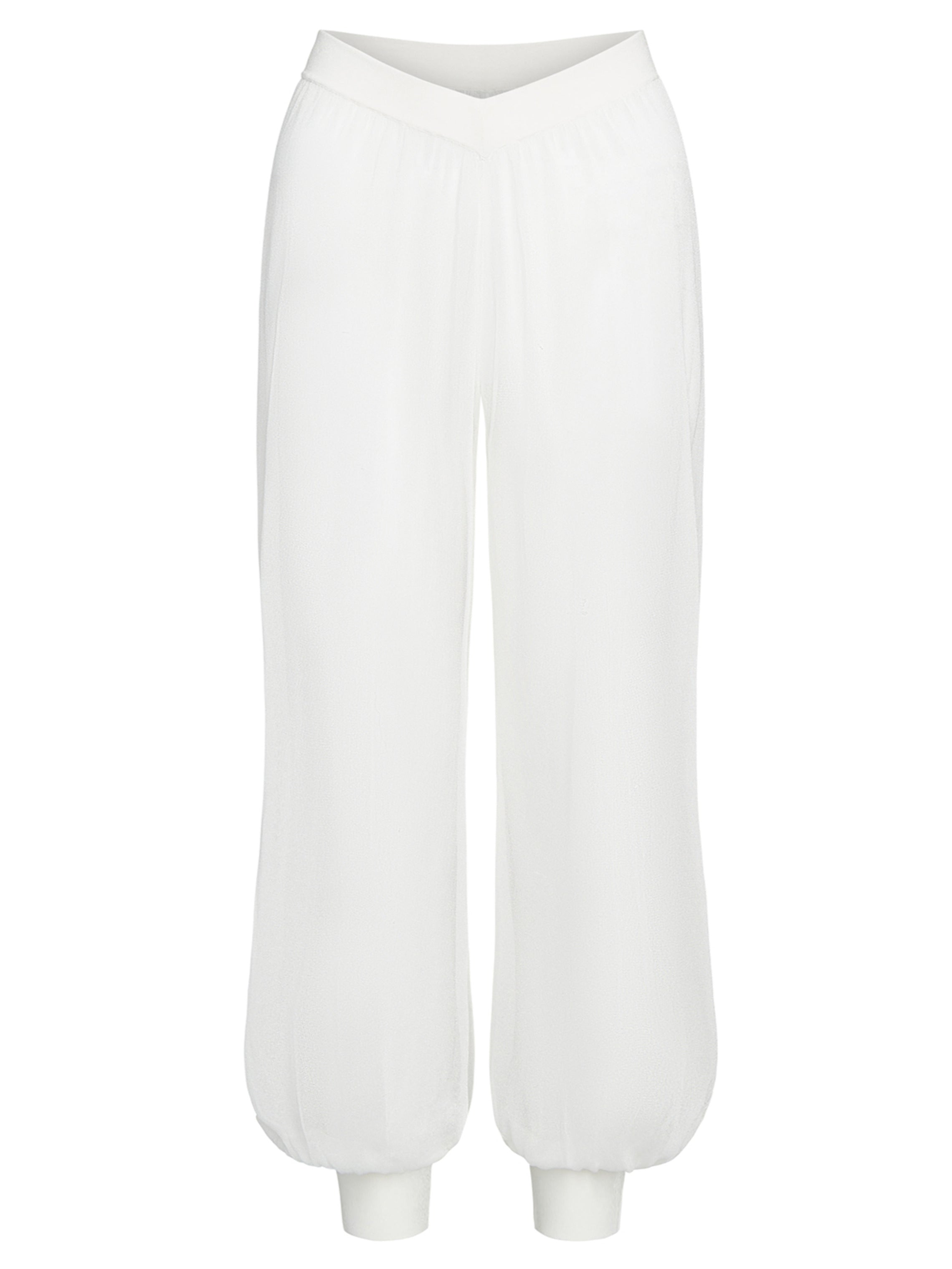 Goa Pants for Women - White Cotton Boho Beach Pants | Comfortable Lounge & Vacation Wear for Summer
