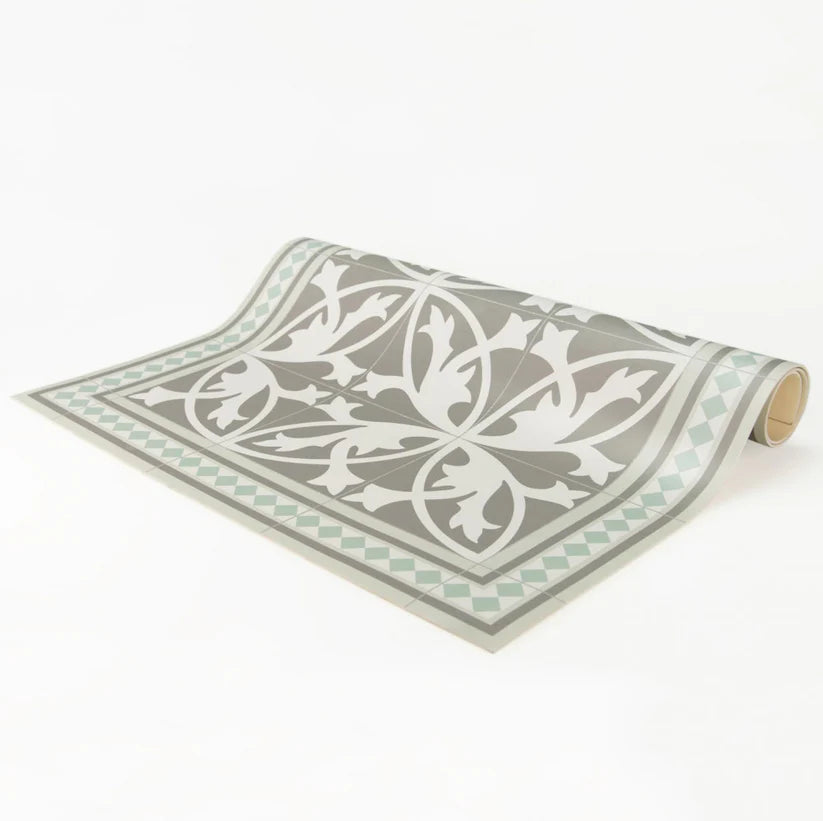 Premium Non-Slip Floor Mat - Eco-Friendly Tile Green - Multiple Sizes (12x12, 18x18, 24x24 Inches) - Perfect for Kitchen, Bathroom, Gym & Home Decor