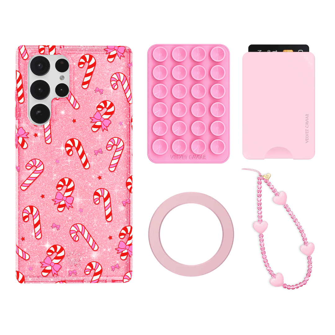 Pink Peppermint Princess Galaxy Wallet Set - Cute & Stylish Wallet for Women - Perfect for Everyday Use, Travel & Gift Giving