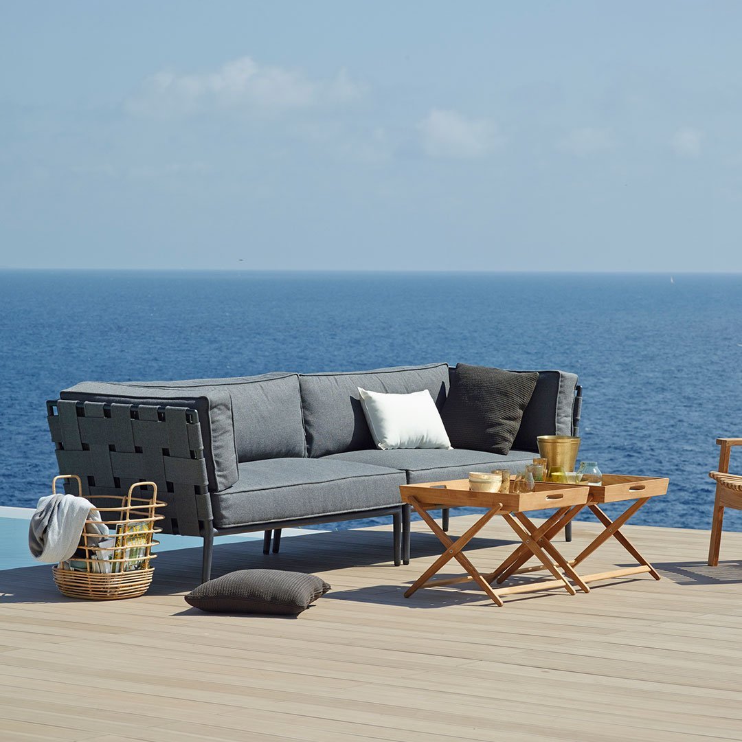 Premium Conic Outdoor Modular Sofa Set - Waterproof & UV Resistant Patio Furniture for Backyard, Garden, Poolside - Comfortable Sectional Couch with Adjustable Configurations