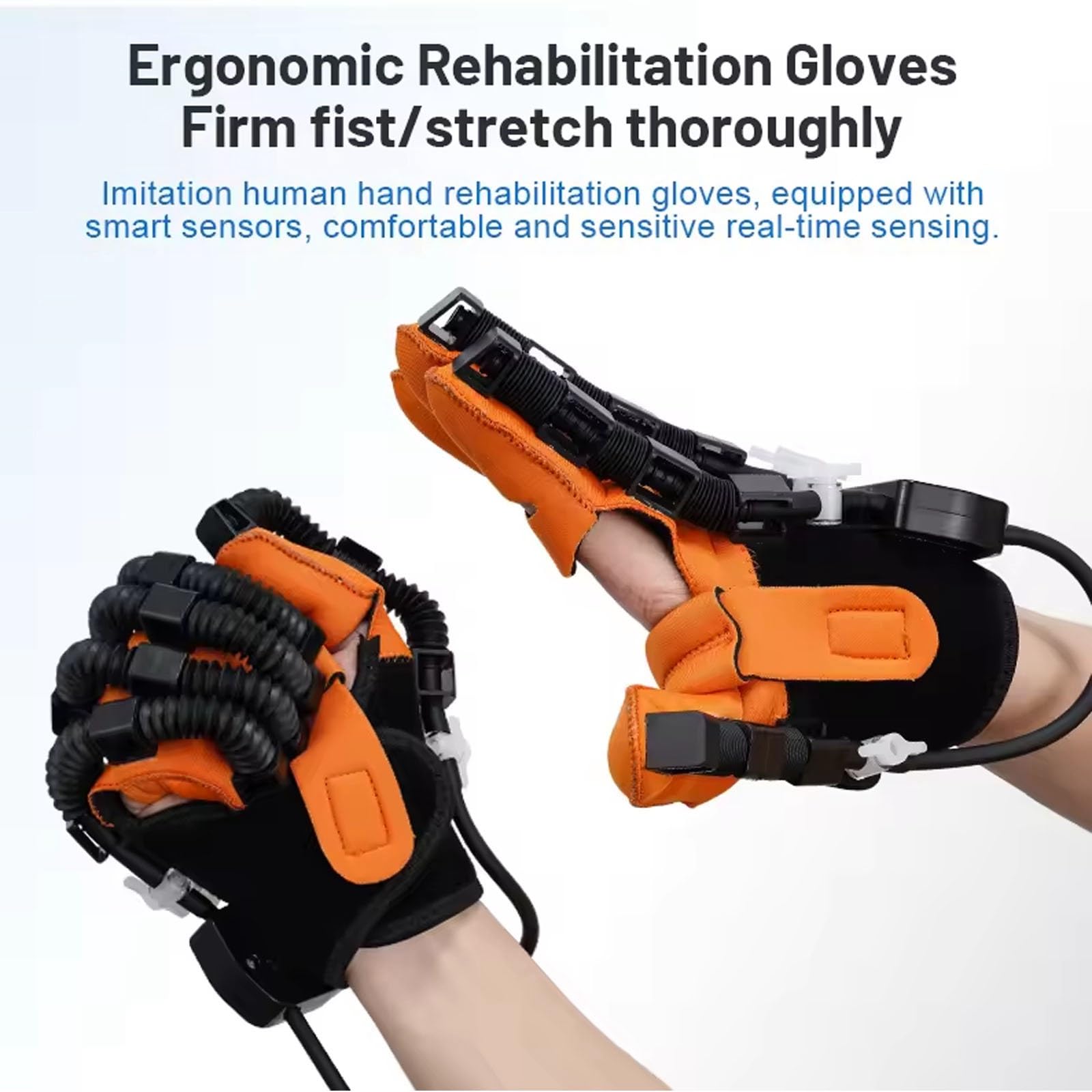 DVK Rehabilitation Robot Hand Glove for Stroke Recovery - Right Hand Therapy Device for Post-Stroke Rehabilitation & Hand Mobility Improvement - Perfect for Home Use & Physical Therapy Sessions