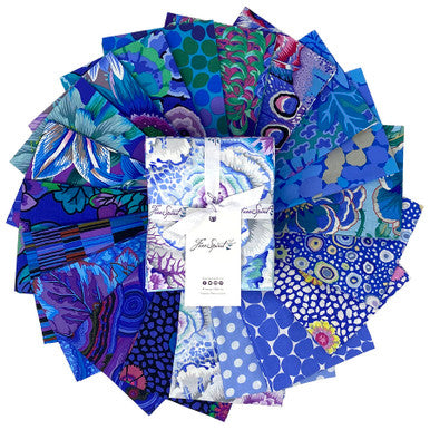 Kaffe Classics Plus 2024 Fat Quarter Bundle - FB4FQGP Lake - Premium Cotton Fabric for Quilting, Sewing & DIY Crafts - Perfect for Patchwork, Home Decor & Scrapbooking Projects