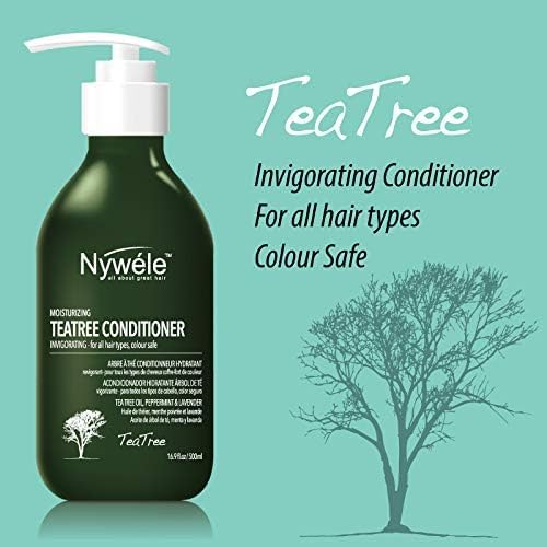 Tea Tree Mint Shampoo and Conditioner Set - 16oz Each for Scalp Care & Hair Growth - Refreshing Scalp Treatment for Dry, Itchy Scalp - Perfect for Daily Hair Wash & Scalp Revitalization