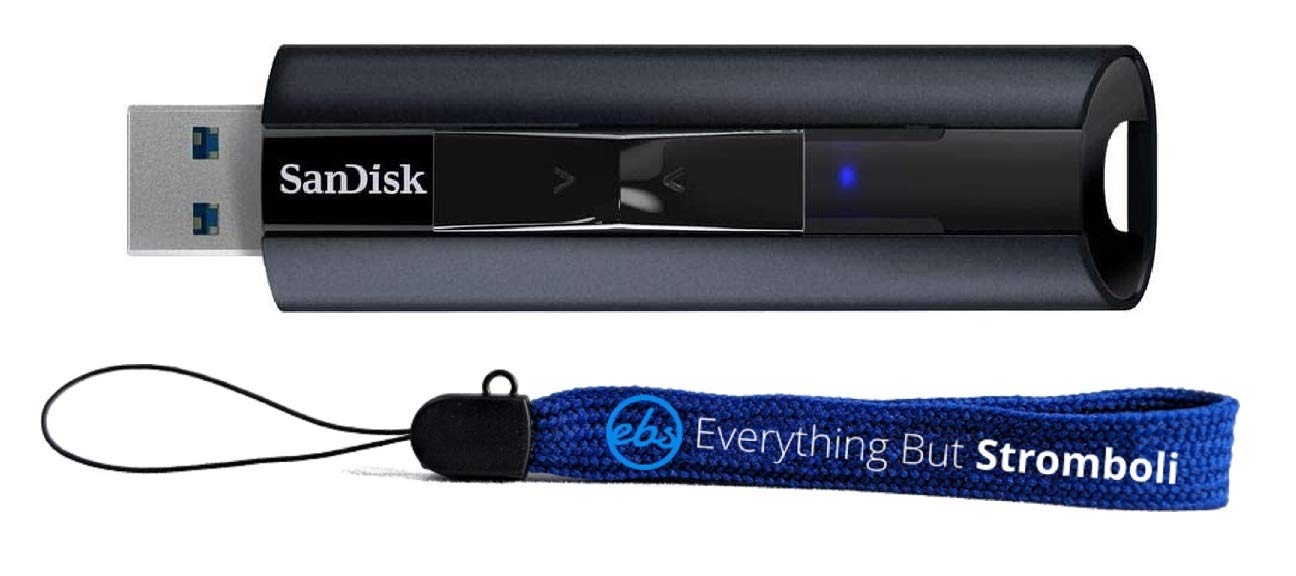 SanDisk 1TB Extreme PRO USB 3.2 Flash Drive - High Speed 420MB/s Read 380MB/s Write Portable SSD for PC, Mac, Laptop - Bundle with Lanyard - Perfect for Data Backup, File Transfer & On-The-Go Professionals