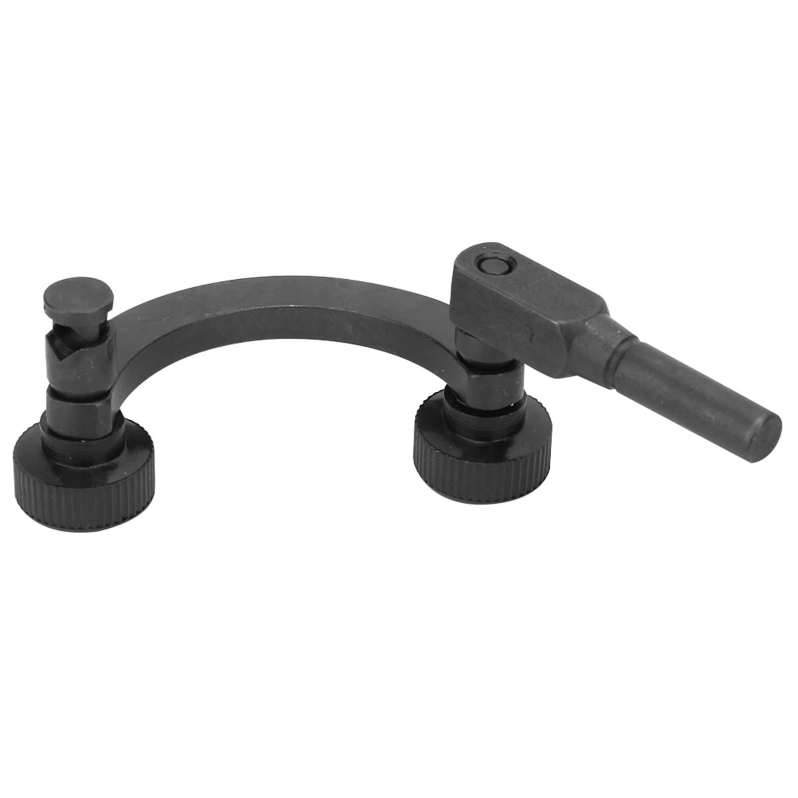 Acouto Half Round Combination Test Dial Indicator Holder - 8mm Dial Gauge Support Stand with Curve Base - Precision Measurement Tool for Machining, Woodworking & Metalworking