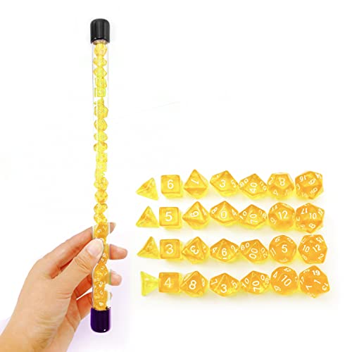 4x7pcs Mini Gem Yellow