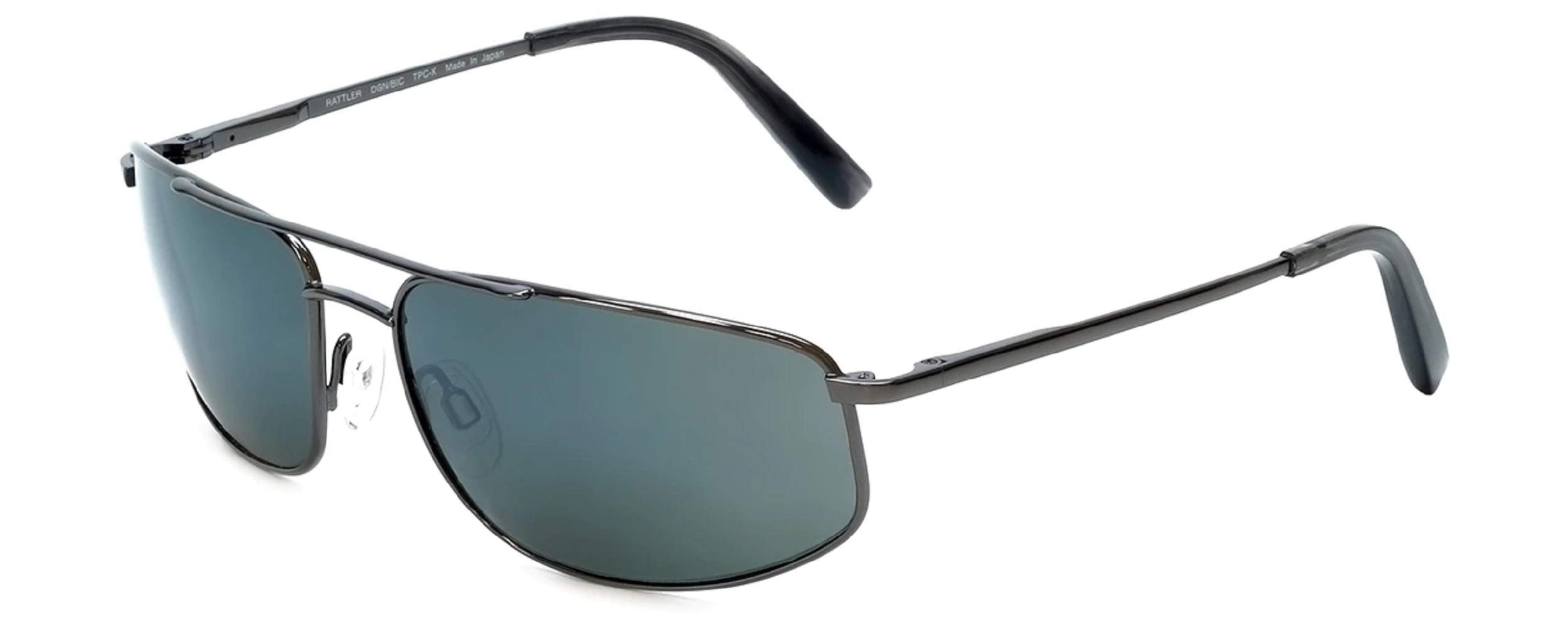 Rattler Reptile Polarized Sunglasses - Dark Gun/BIC - UV Protection for Outdoor Activities, Hiking, Fishing & Driving
