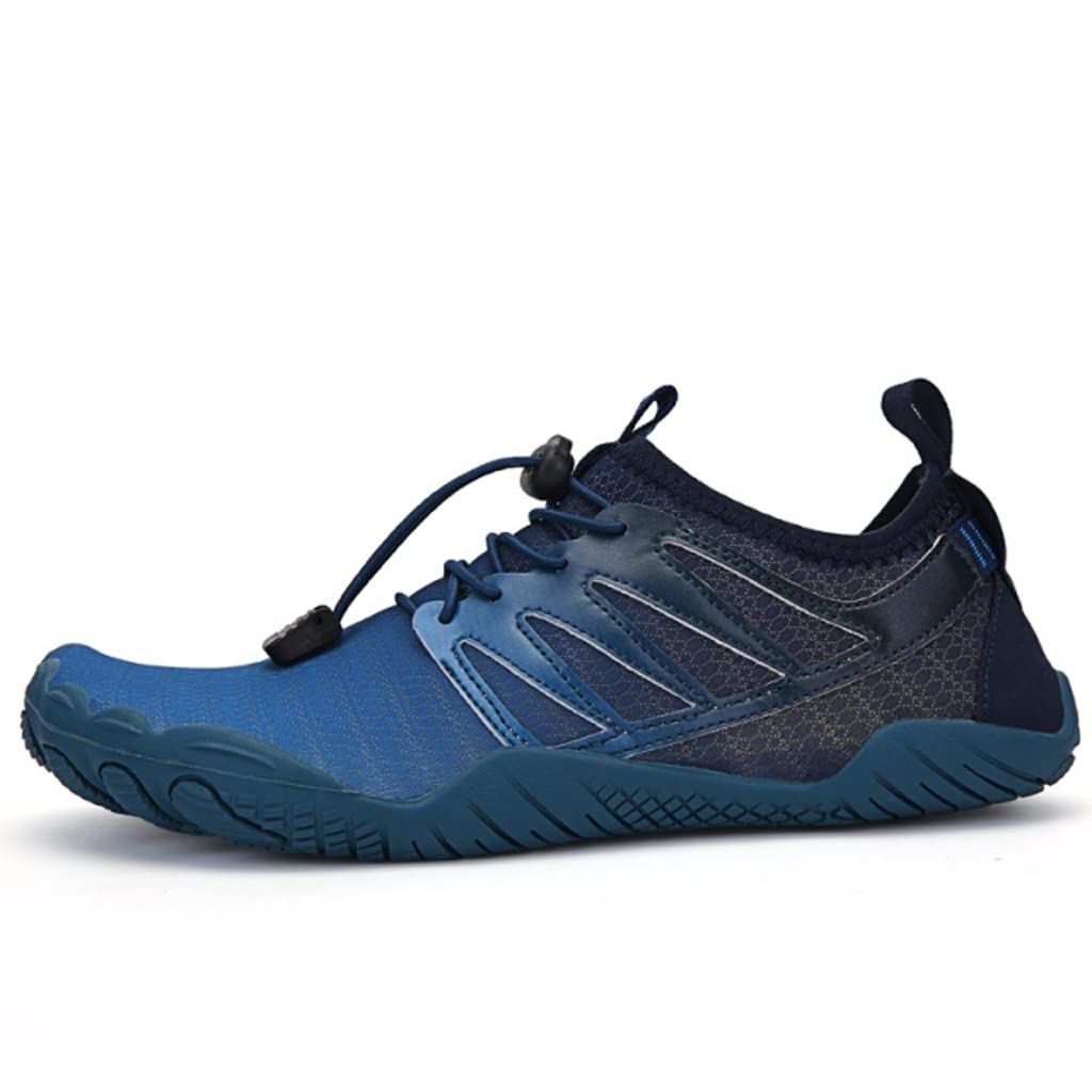 YKBTP Quick-Dry Breathable Water Shoes for Men, Women & Kids - Barefoot Beach Swim Sneakers for Hiking, Gym & Outdoor Sports (Blue, Size 40) | Perfect for Pool, Surfing & Water Activities