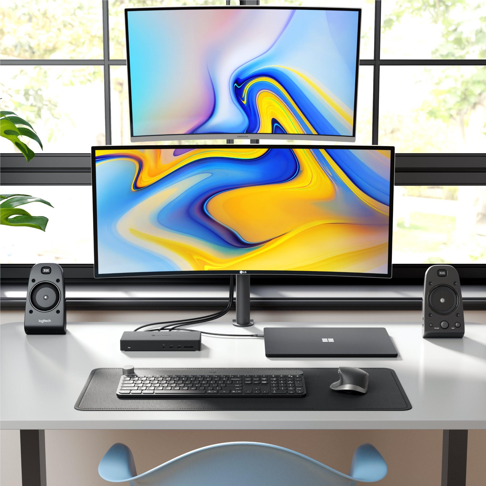 Alogic DUCMA3 USB C Triple Display Docking Station - 4K HDMI, Dual Monitor Support, 100W PD Charging for MacBook Pro/Air, Dell, HP Laptops - Perfect for Home Office, Gaming & Workstation Setups