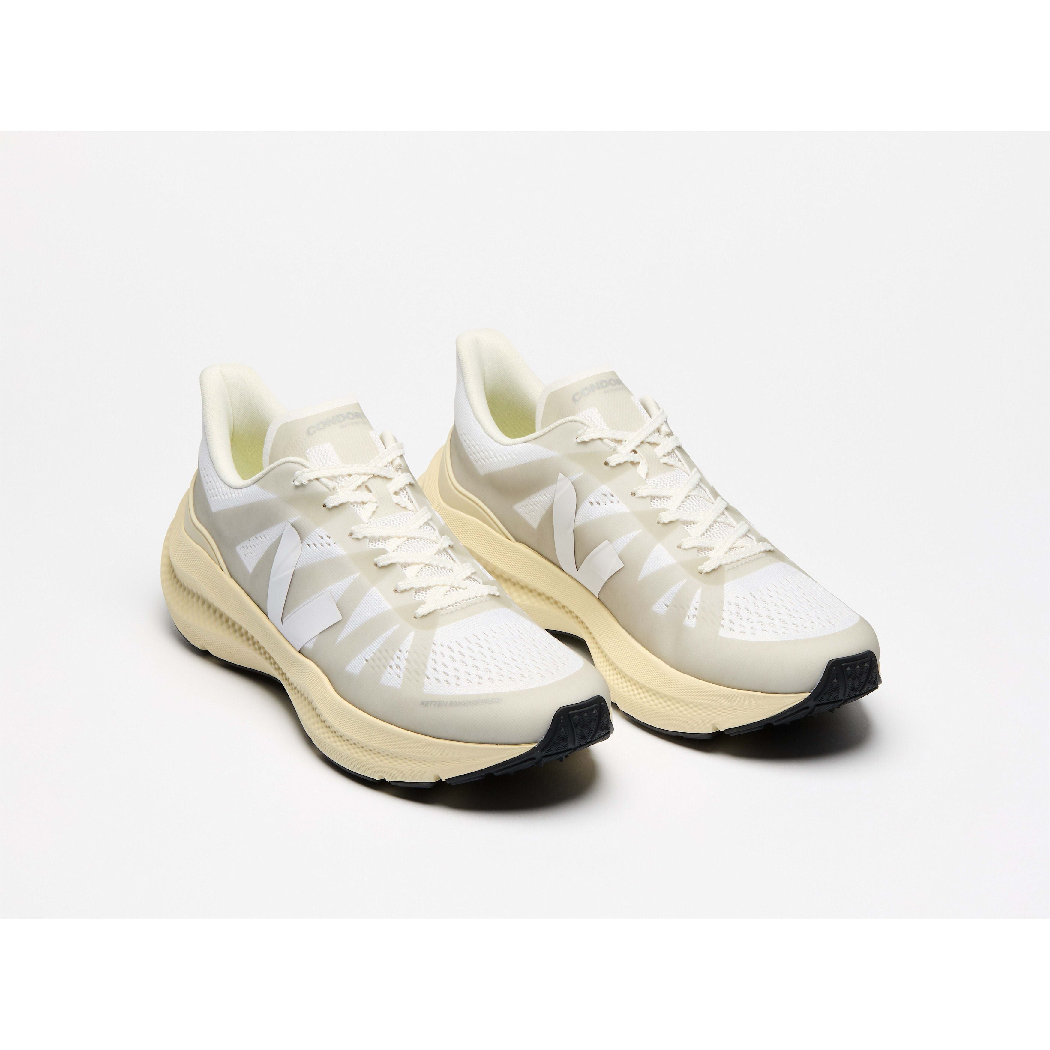 Veja Women's Condor 3 Sneakers - White Mesh Running Shoes for Women | Lightweight & Breathable Athletic Shoes | Perfect for Gym, Running & Casual Wear