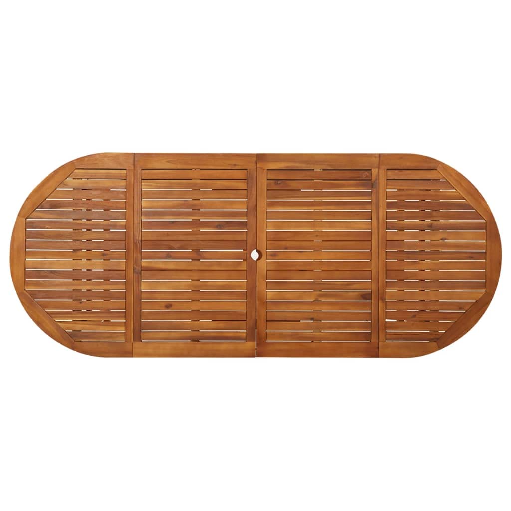 Solid Acacia Wood Outdoor Dining Table 86.6
