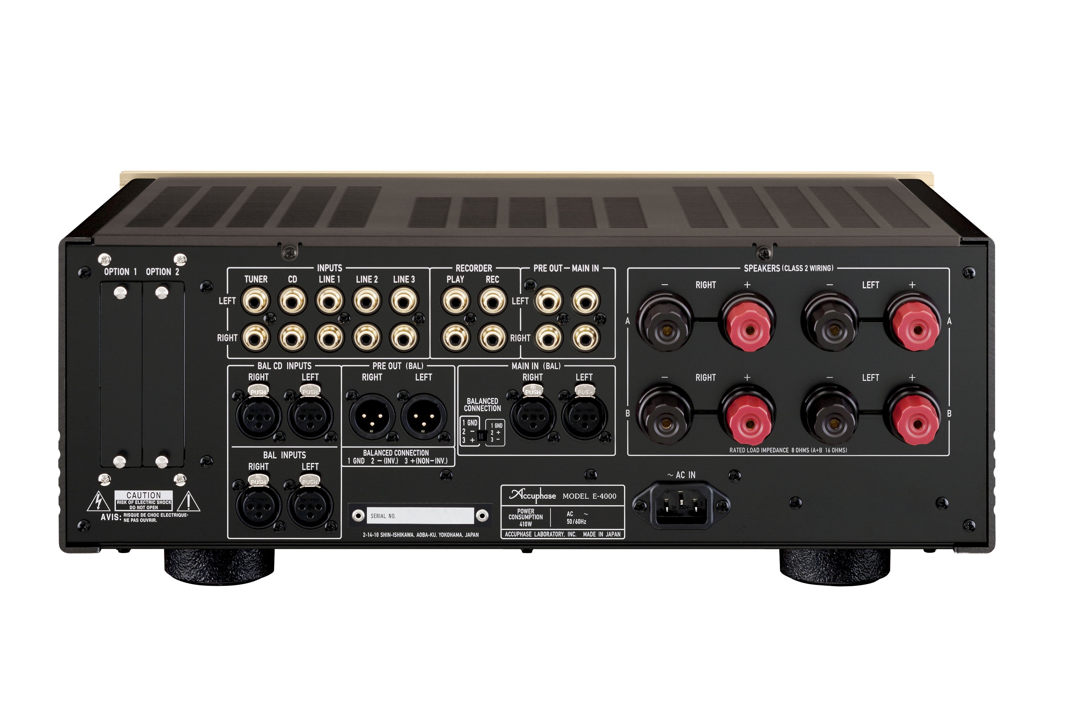 Accuphase E-4000 Class AB Integrated Stereo Amplifier - High-End Audio System for Home Theater & Music Listening