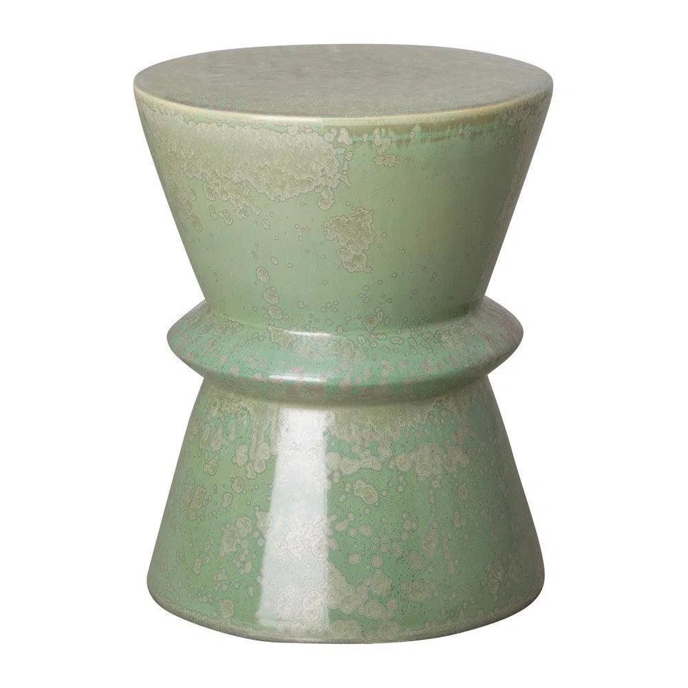 18 Inch Waterproof Ceramic Garden Stool - Durable Outdoor Patio Furniture for Garden, Poolside, and Backyard Decor