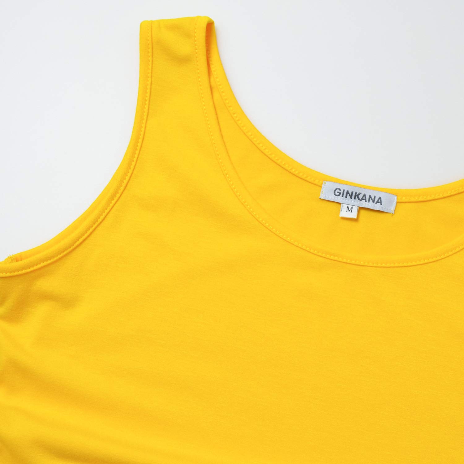 GINKANA Maternity Tank Tops for Women - Sleeveless Ruched Nursing Shirts, Stretchy Basic Maternity Tops, Comfortable Pregnancy Clothes for Breastfeeding & Everyday Wear