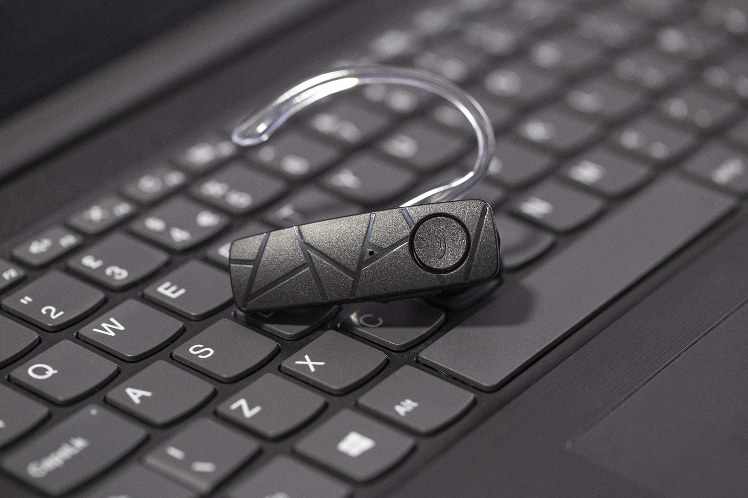 TELLUR VOX 55 Bluetooth Headset - Wireless Earpiece with BT 5.2, Multipoint Dual Device Connectivity, 360° Rotatable Hook for Left/Right Ear - Compatible with iPhone & Android - Perfect for Driving, Office Calls & Online Meetings
