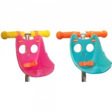 Scootheadz Owl Scooter Seat for Kids - Adorable Teddy Bear Carrier Accessory Fits Micro Scooters, Bikes & Trikes - Cute Aqua Blue Baby Doll Bike Seat - Perfect for Park Rides, Neighborhood Adventures & Toddler Playtime