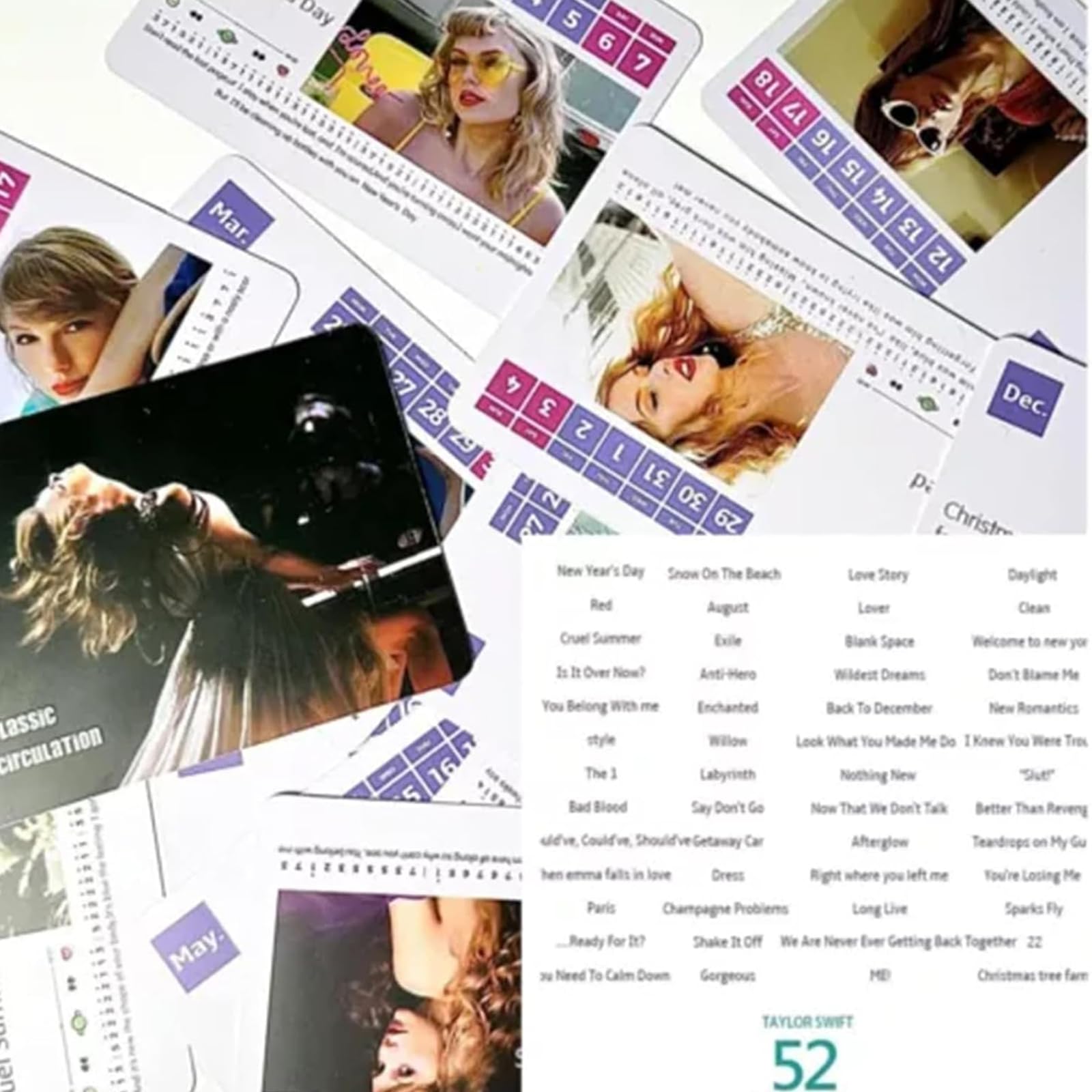 2025 Swift Piano Playable Desk Calendar with 52 Simplified Music Scores - 26 Cards, Perfect Gift for Music Lovers, Family & Friends (White) | Home Office Decor, Music Practice Aid, Holiday Gift Idea