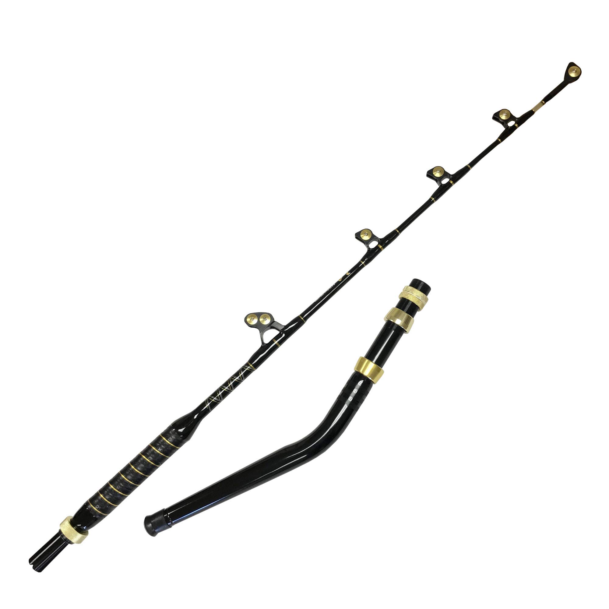 EatMyTackle Bent Butt Fishing Rod - Blue Marlin Tournament Edition Saltwater Offshore Fishing Pole | Heavy Duty Big Game Fishing Rod for Blue Marlin, Tuna & Swordfish | Perfect for Deep Sea Fishing Tournaments & Sportfishing Adventures