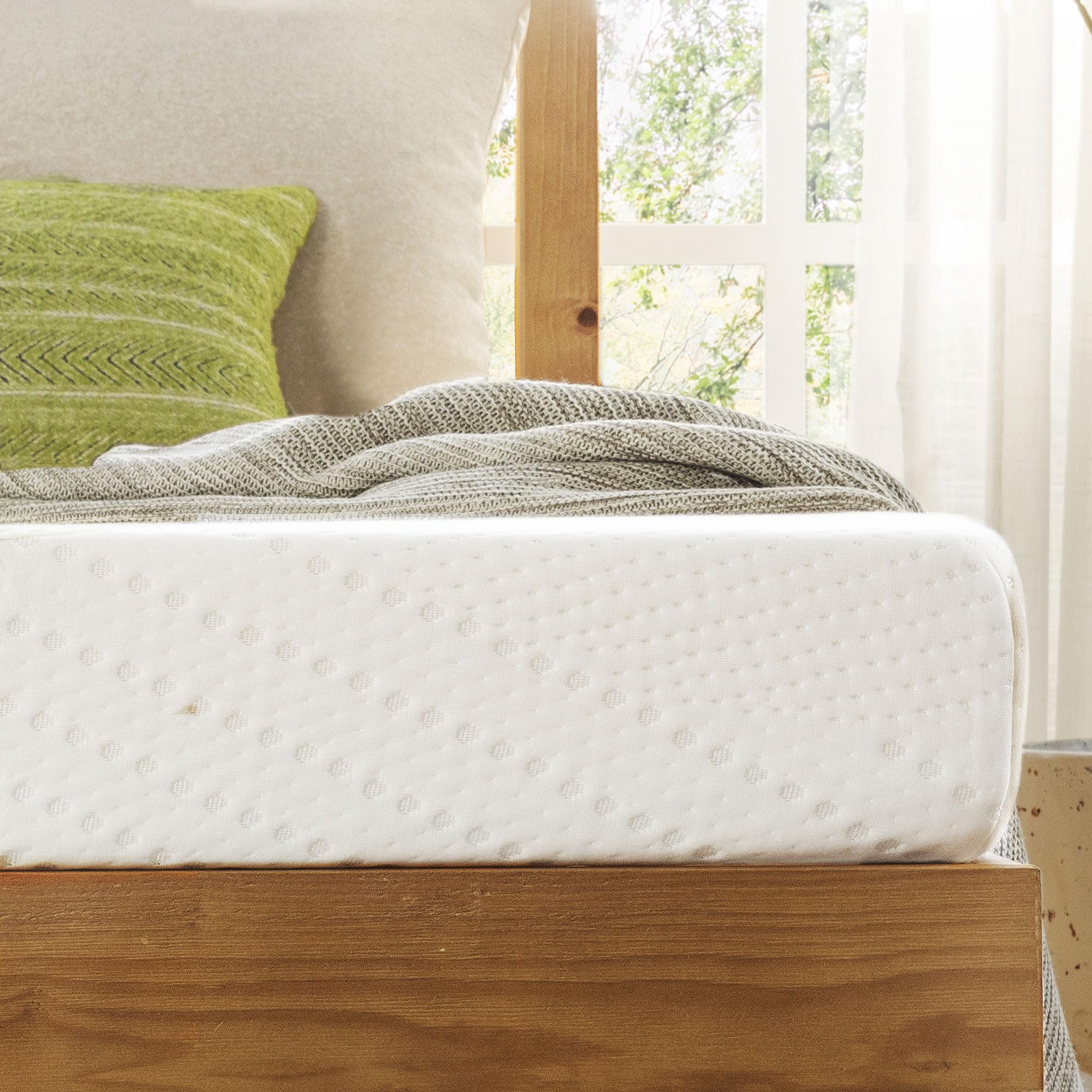 5 Inch Full Size Green Tea Memory Foam Mattress - Medium Firm Support for Kids & Adults | Bed-in-A-Box | Perfect for Guest Rooms, Dorms & Small Spaces