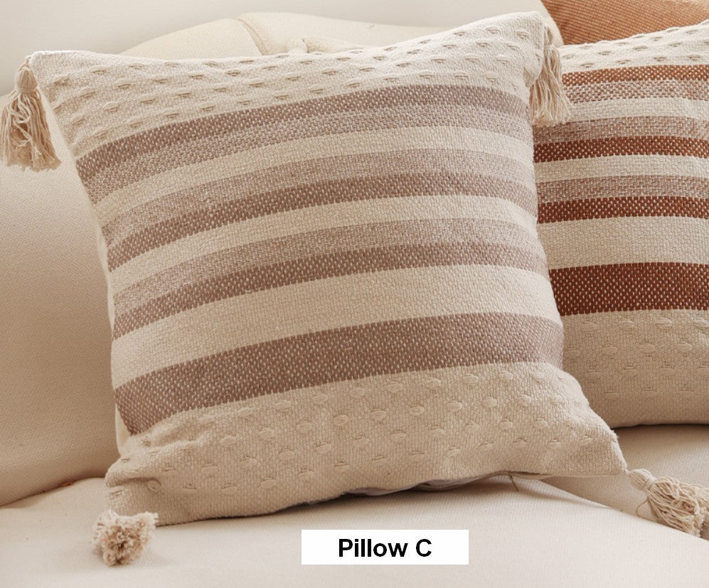Stylish Geometric Pattern Decorative Sofa Pillows for Bedroom & Living Room - Soft Square Pillow Covers for Couch, Sofa, and Home Decor - Perfect for Cozy Nights and Modern Interior Design