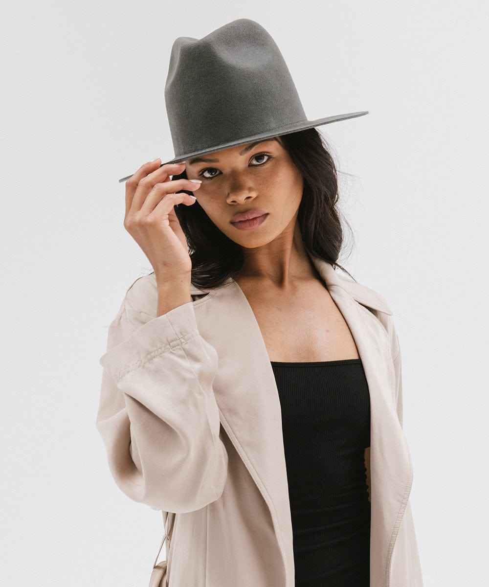 Billie Tall Fedora Hat for Women - Stylish Wide Brim Sun Hat with Adjustable Band - Perfect for Outdoor Events, Beach Vacations & Fashion Accessories