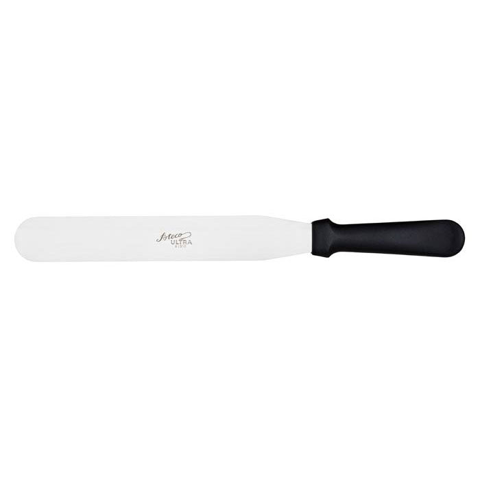 Ateco 1310 Pastry Spatula with Black Plastic Handle, 10