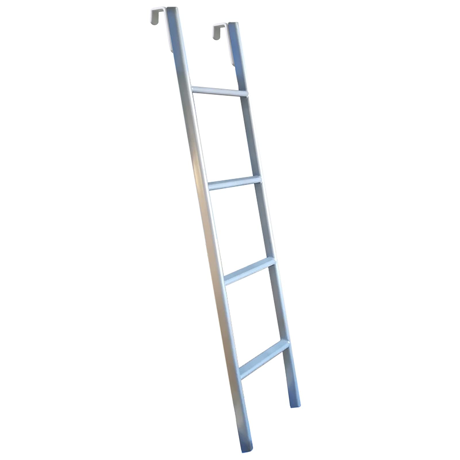 Adjustable Heavy Duty Metal Bunk Bed Ladder with Hooks - RV, Loft, Twin Bed & Trampoline Accessory for Home, Camper, Dorm, Apartment & Library | Safe Climbing Solution for Kids & Adults