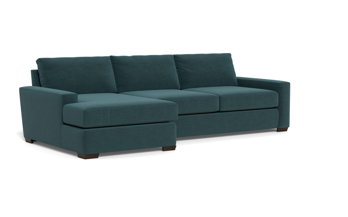 Mas Mesa 123 Deep Left Chaise Sectional Sofa - Modern L-Shaped Couch with Chaise Lounge for Living Room, Family Room & Home Theater - Comfortable Fabric Upholstery Sectional Sofa Set