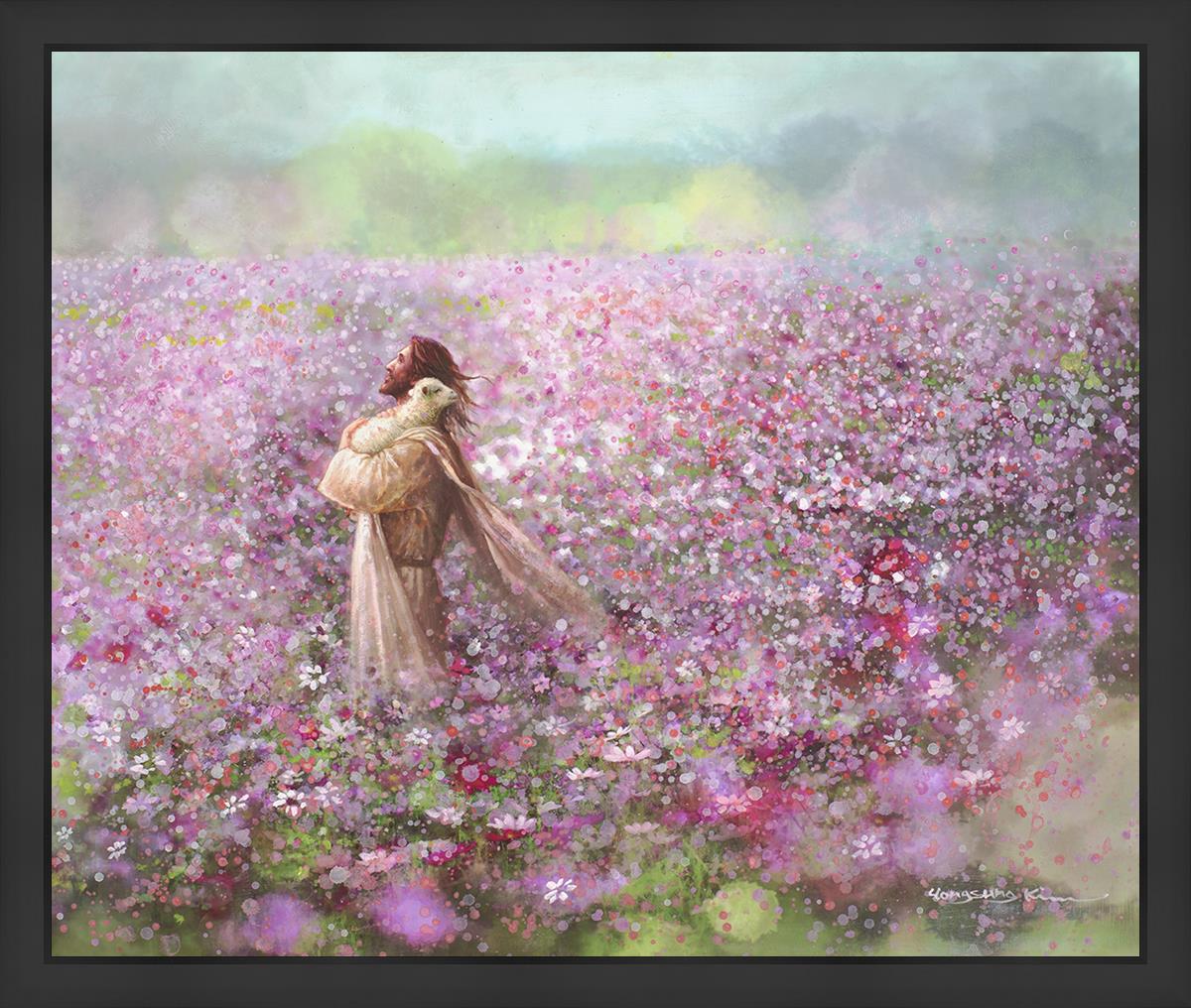 Calming Embrace Large Wall Art - Modern Abstract Canvas Painting for Living Room, Bedroom & Office Decor - Perfect for Home, Office & Meditation Spaces