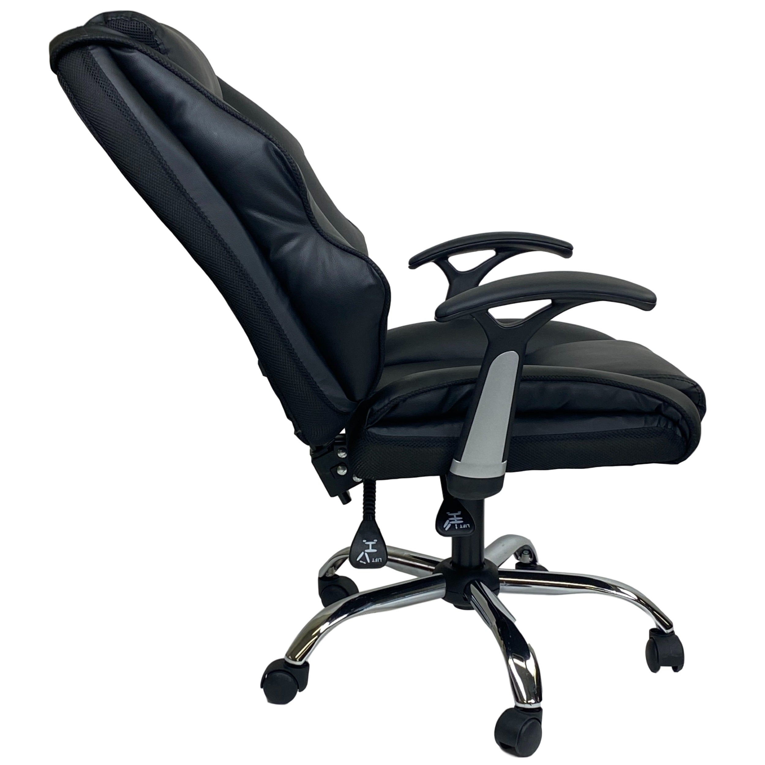 Ergonomic 310B Computer Office Chair - Black, Adjustable Height & Lumbar Support for Home & Office Workspaces - Perfect for Long Hours of Sitting, Gaming, and Remote Work