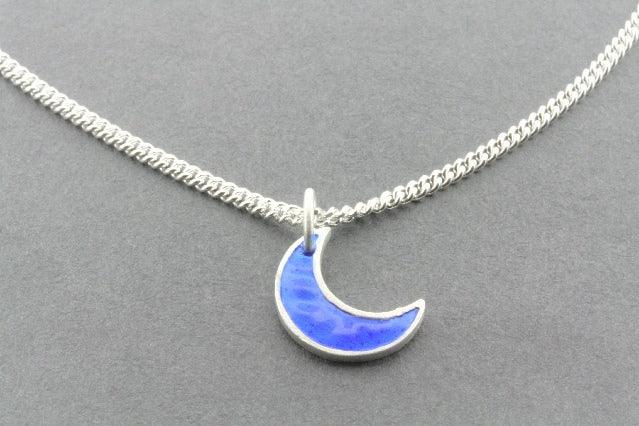 Blue Moon Pendant Necklace - Sterling Silver Jewelry for Women - Perfect for Everyday Wear, Gifts & Special Occasions