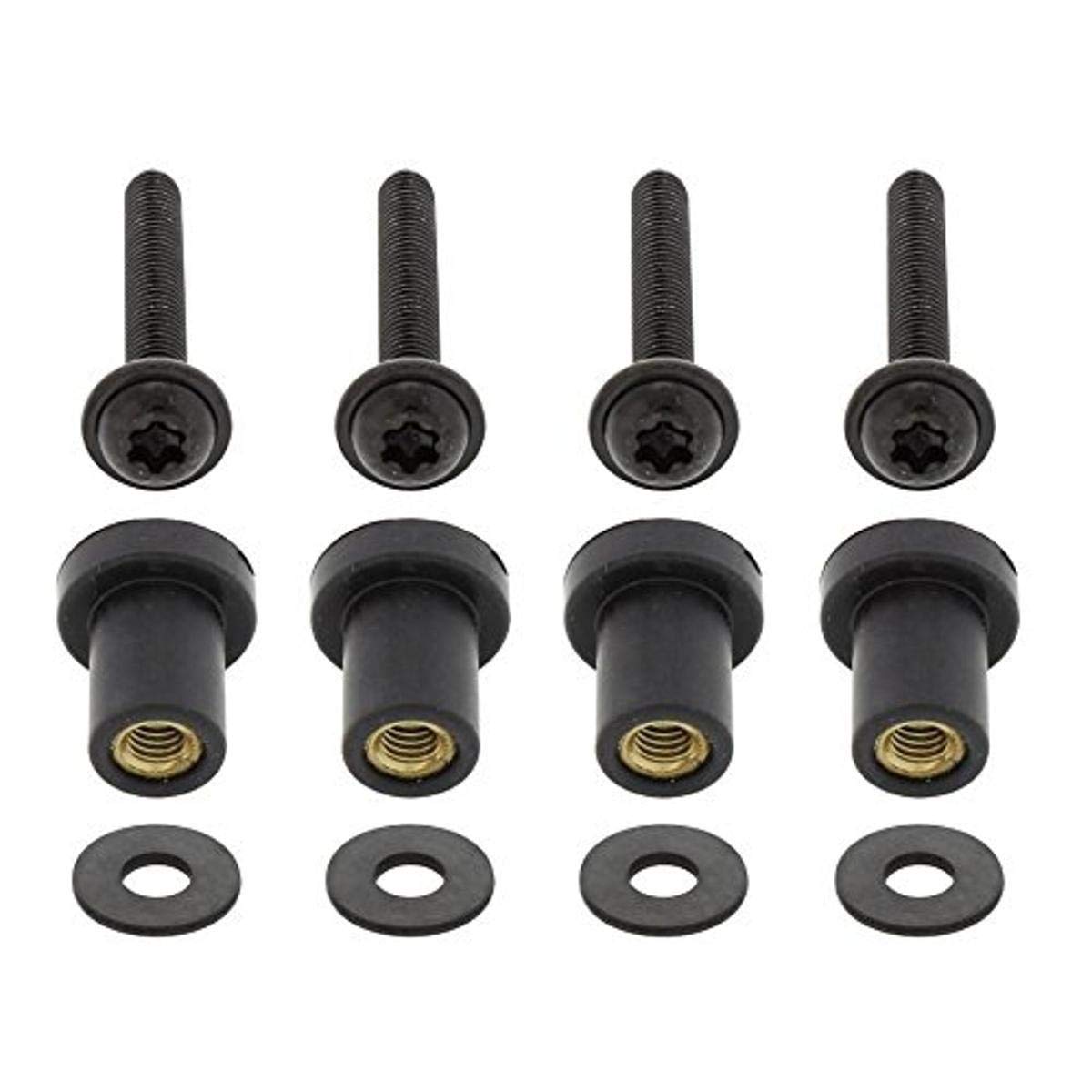 United Pacific 21036 Black Grill Screw Set for 2005+ Freightliner Century - Durable & Easy Installation for Truck Upgrades & Repairs