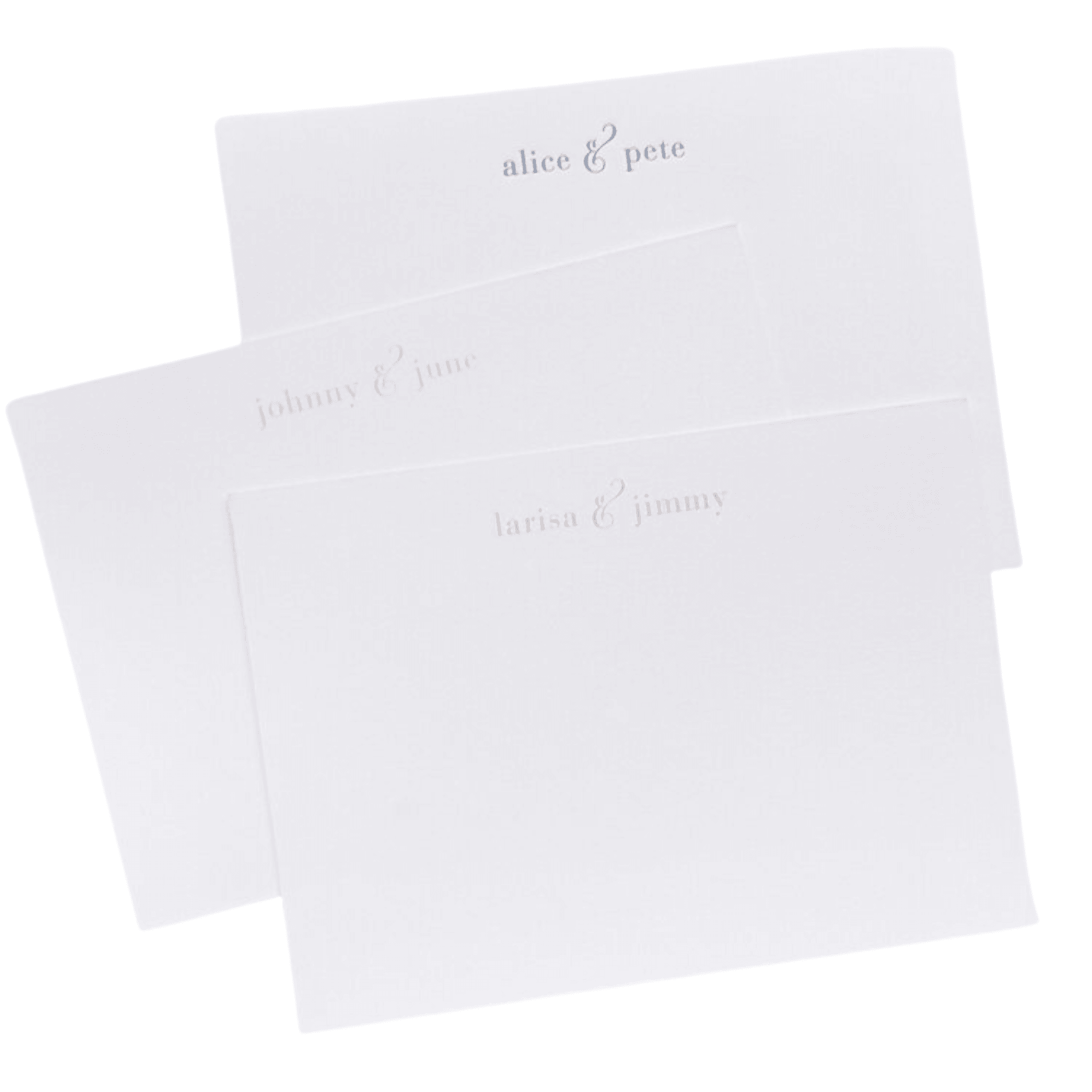 Personalized Blue Floral Chambray Letterpress Stationery Set | Custom Monogram Notecards & Thank You Cards | Perfect for Weddings, Bridal Showers & Special Occasions