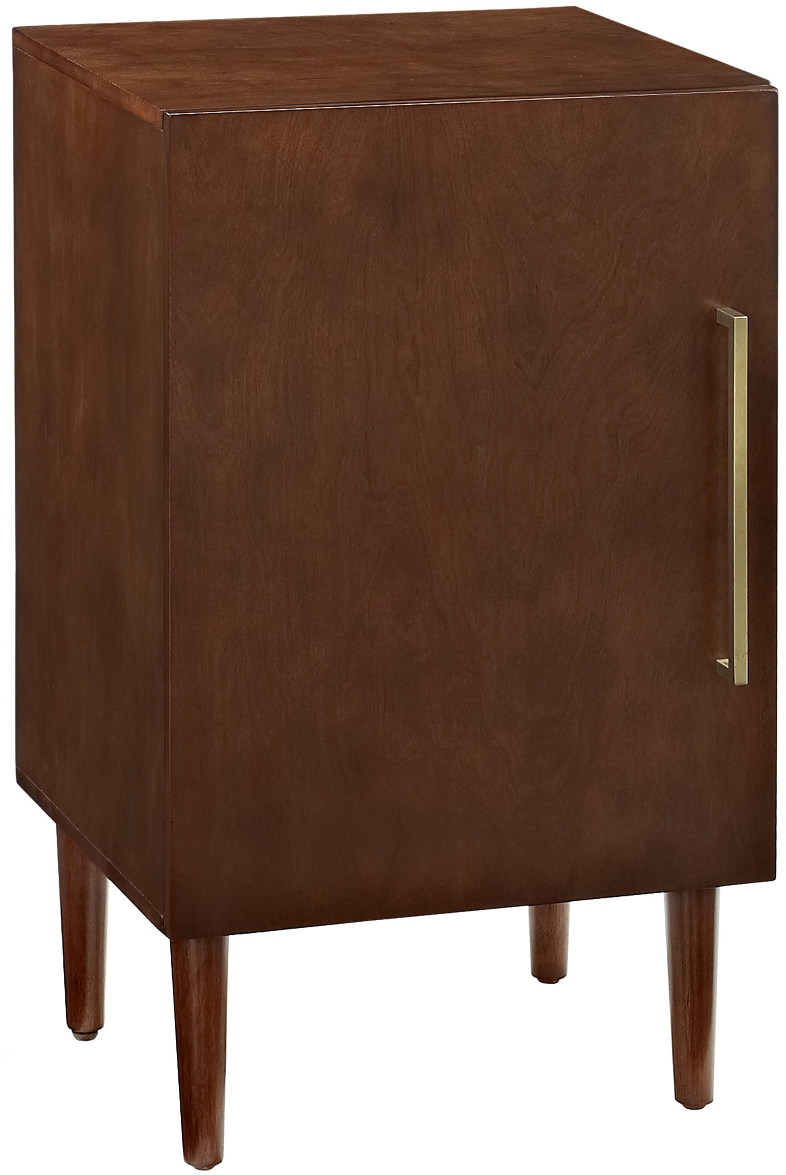 Crosley Everett Vinyl Record Player Stand with Storage - Mahogany Wood Media Console for Turntables & LP Collections | Perfect for Living Room, Home Theater & Music Room Decor