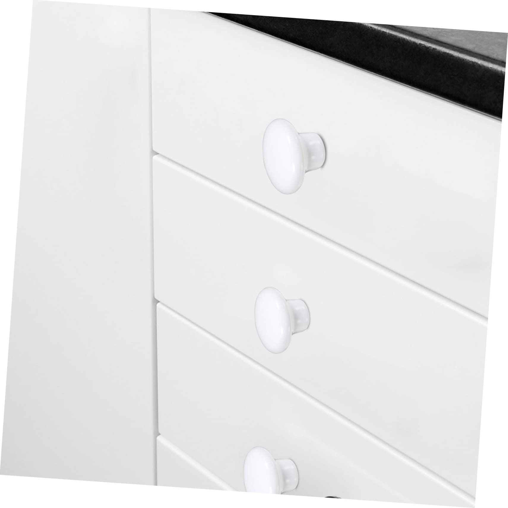 DOITOOL 10-Pack Ceramic Cabinet Knobs - Round Pull Handles for Kitchen Cabinets, Closet Drawers & Cupboards - Durable & Stylish Hardware for Home Decor & DIY Projects