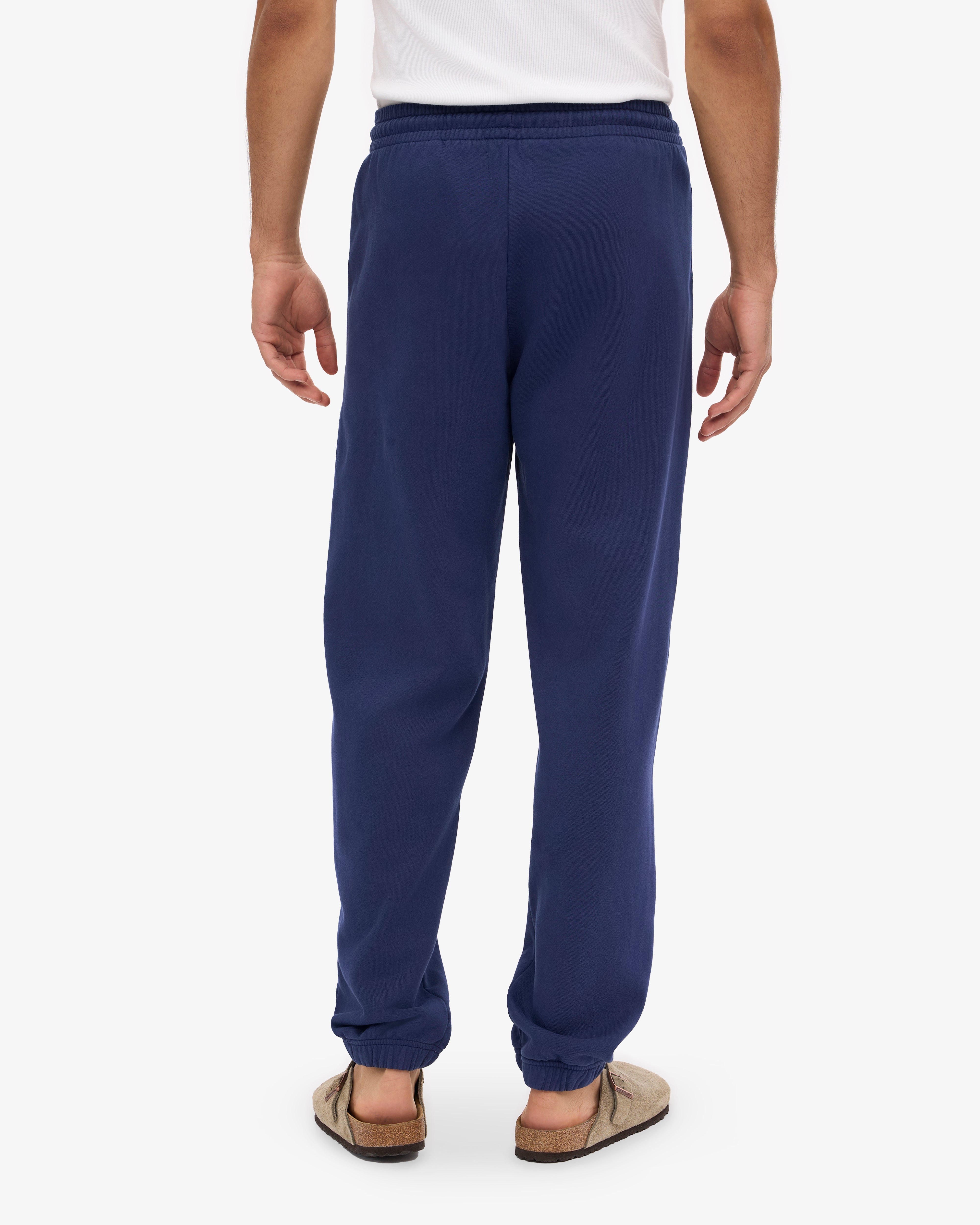 Premium Organic Cotton Sweatpants for Men & Women - Soft & Comfortable Marine Blue Joggers for Lounge, Yoga & Workout