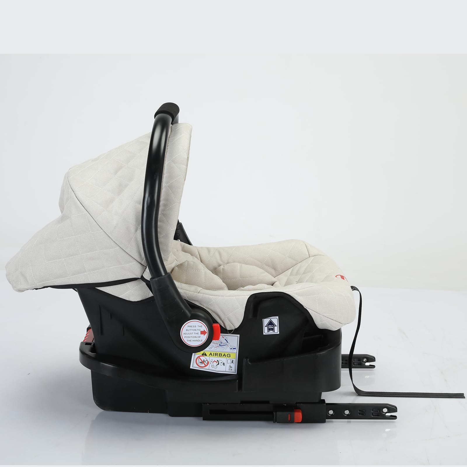 3 in 1 Convertible Baby Stroller Travel System - Reversible Luxury Infant Pushchair with Foldable Design & Car Seat Base | Perfect for Newborns, Toddlers & Travel | UDV9-WHITE Stroller for Park Walks, Shopping & Family Outings
